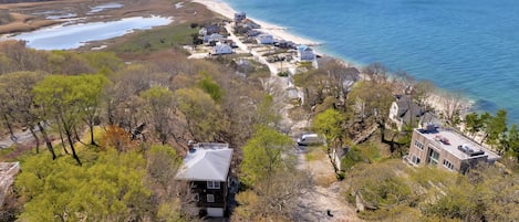 Bird's eye view of the property