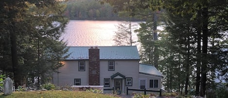 View of the house from the road 