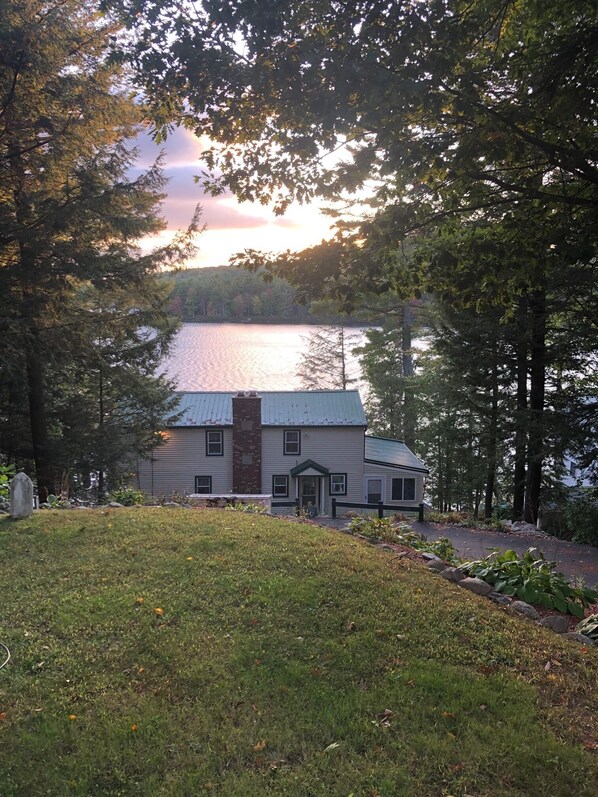 View of the house from the road 