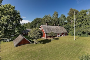 Baksidan av huset