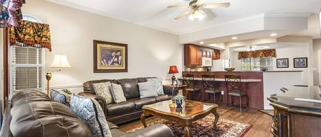 Open Floor Plan from Living Area to Kitchen