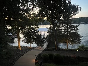 Walkway to the Dock at Sunset