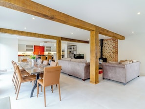 Open plan living space | Kestrel Barn - Goldfinch Barns, Swaffham