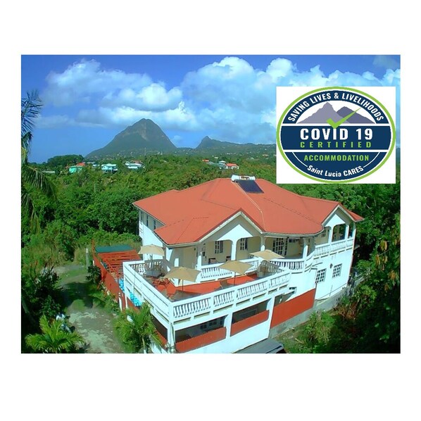 Bird eye view of property