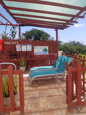 Small pool decking