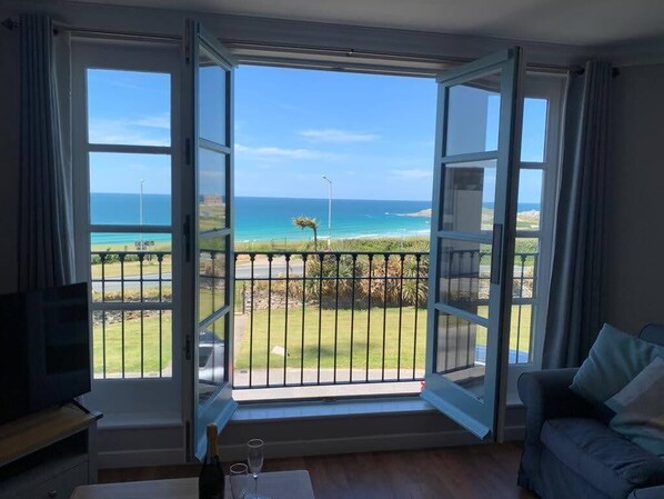 View of Fistral Beach from the Lounge