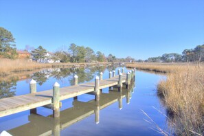 Enjoy the serenity of the water or put your kayak in and head out to the bay.
