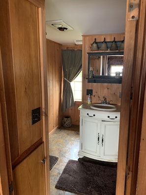 Bathroom with walk-in shower 