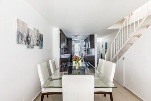 6 person dining table with plenty of light