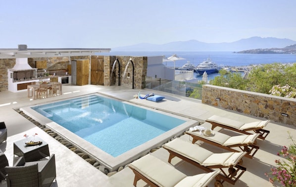 Exquisite Mykonos Villa | Villa Elegant | 2 Bedroom | Private Pool | sea View | Mykonos Town