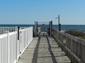 Private walkway to the beach