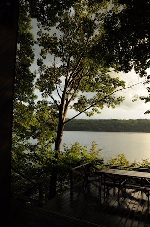 Evening view from the deck.