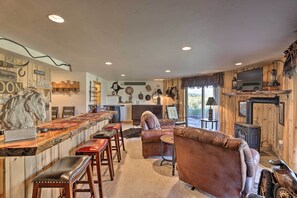 Bar Area | Wood-Burning Stove