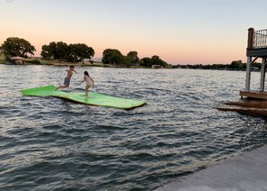 Kids and parents LOVE the Lily Pad. Kids love jumping from top of dock.