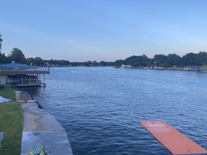 View from top of dock; large Lily Pad