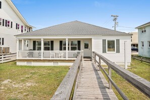 A White Cap oceanfront vacation home in Ocean Drive, North Myrtle Beach | building view | Thomas Beach Vacations