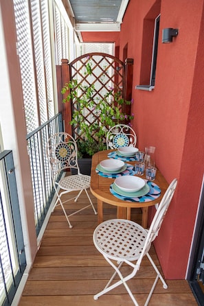 Laid-back time at the balcony.