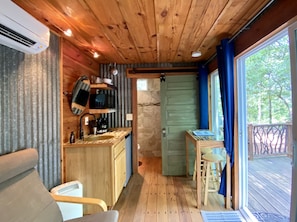 Kitchenette and private bathroom