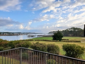 View from main floor patio/balcony