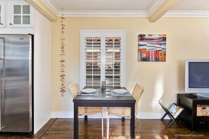 Seating for two at dining table