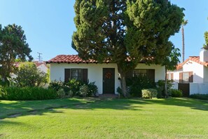 The cottage is located on a quiet street in  a residential neighborhood. 