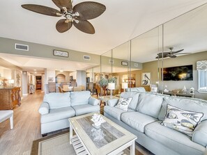 Living Room, Dining Area and Kitchen at 468 Captains Walk