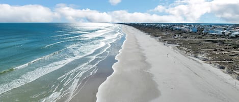 Aerial view of Hidden Gem's beach aka Butler Beach