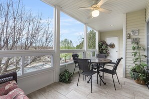 Sunroom with Pool View