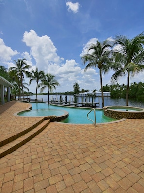 Main pool, children's pool and hot tub.
