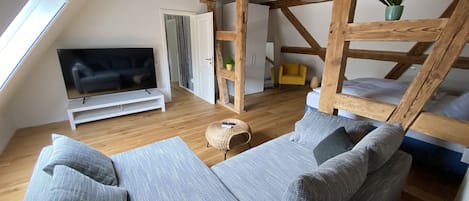 Ferienwohnung mit Terrasse, 70qm, 2 Schlafzimmer, max. 4 Personen