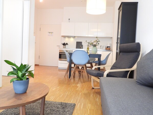 Ferienwohnung C3 45 qm, 1 Schlafzimmer, max. 3 Personen-Küche