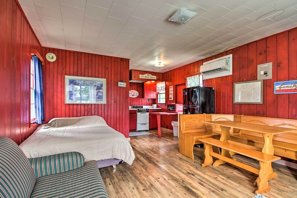 Escape to Dent and stay at this 1-bedroom, 1-bathroom vacation rental cabin.