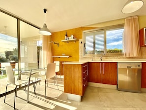 Kitchen and small dining table