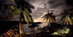 night view over Sopers Hole