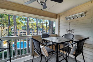Corner Balcony on the Top Floor with views of the water