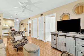 Stackable Washer & Dryer tucked away in the hall closet
