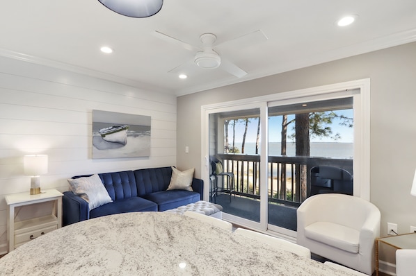 Gorgeous ocean views from the living area!