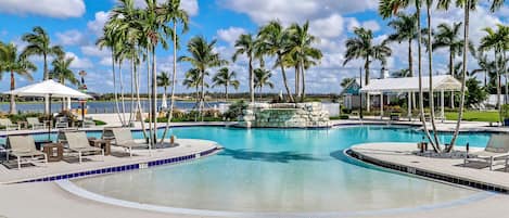 Pool area at the club house