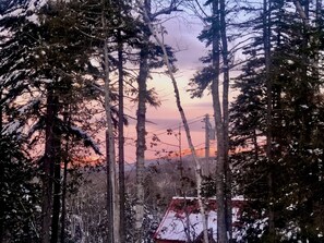 Winter view of Bigelow from back deck. 