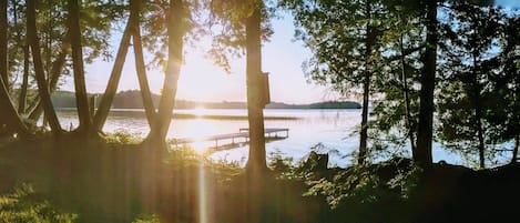 Cabin on the lake.