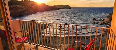 Balcony at sunset