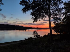 sunset from the back patio