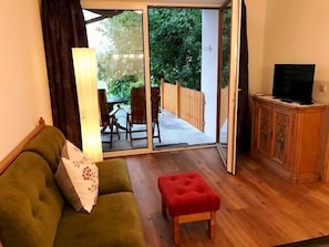 Ferienwohnung Fellhorn 60 qm mit Terrasse, 1 separates Schlafzimmer-Wohnimmer Fewo Fellhorn