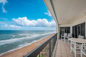10th floor balcony view of no-drive Ormond Beach