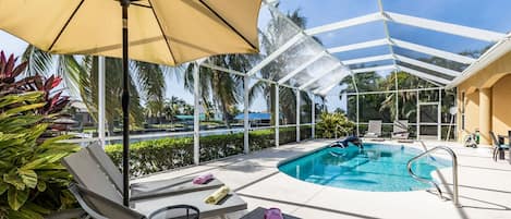 Private heated pool in Cape Coral, Florida