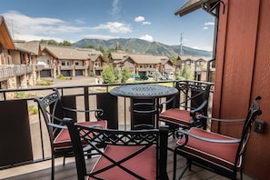 Check out those ski area views from the private deck