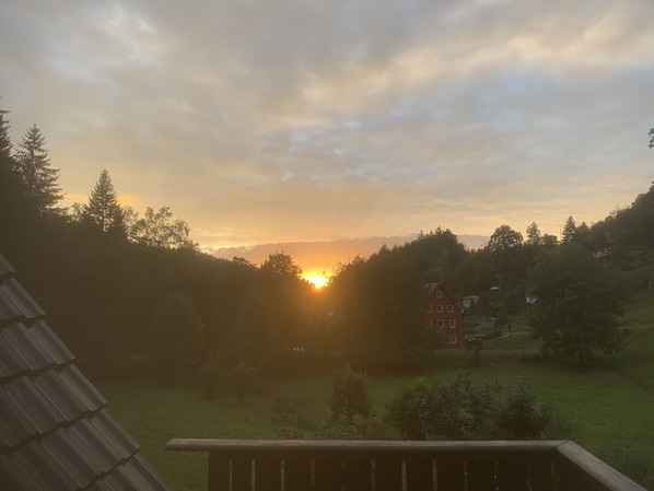 Vue depuis l’hébergement