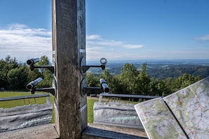 Vue depuis lâhĂ©bergement
