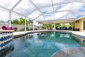 Heated pool vacation rental