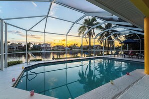 Private heated Pool